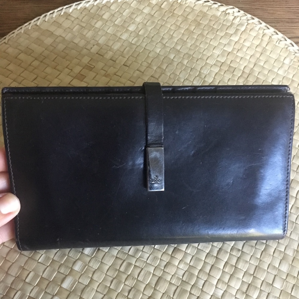 Gucci vintage wallet, brown.